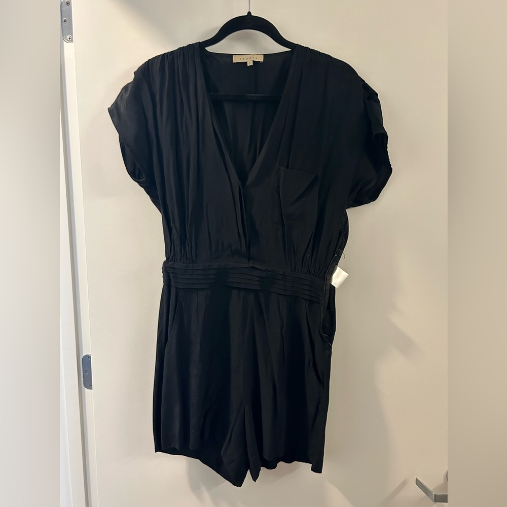 Sandro Navy Romper